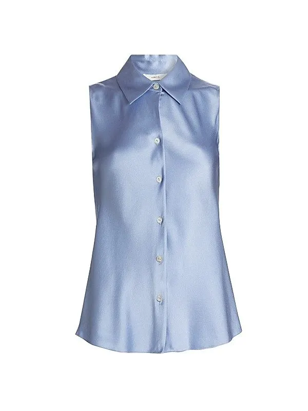 Bias-Cut Silk Shirt