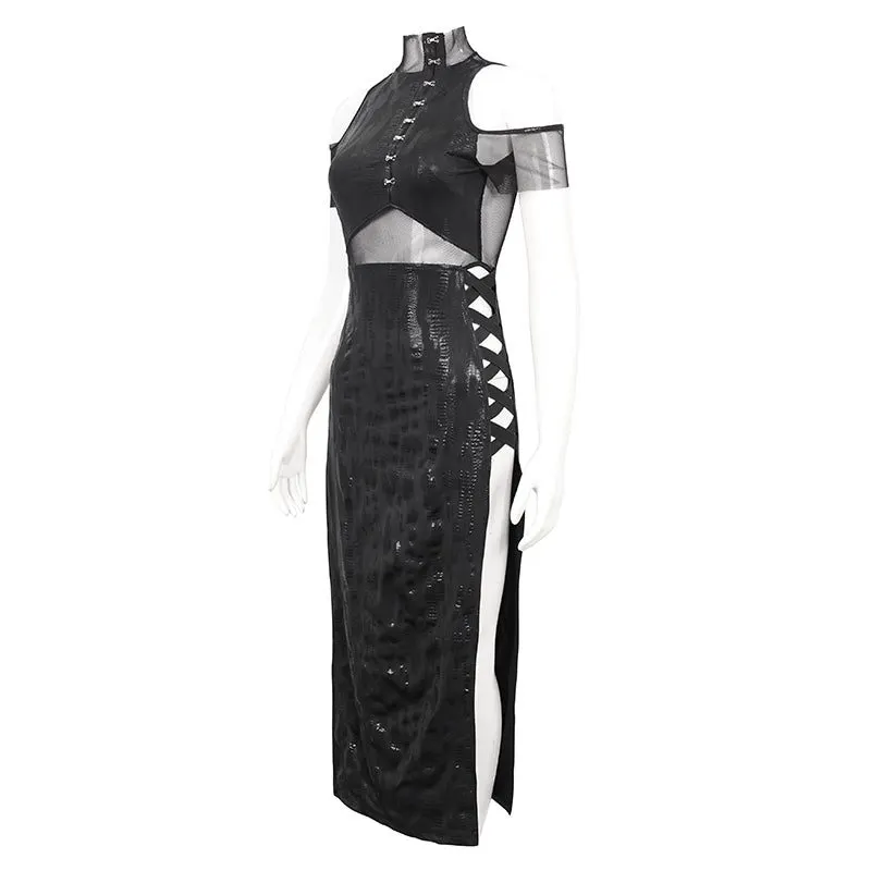 Onyx High-Slit Gown