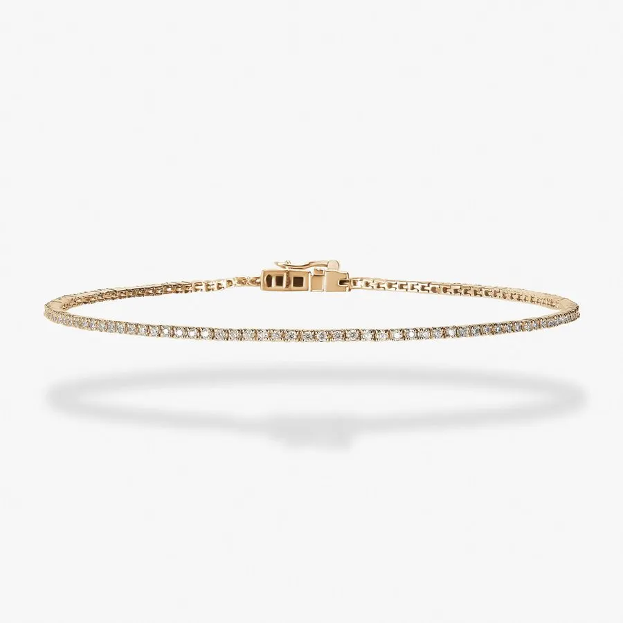 Slim Gold Tennis Bracelet