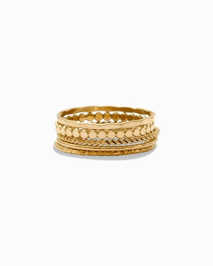 Layered Gold Ring Set