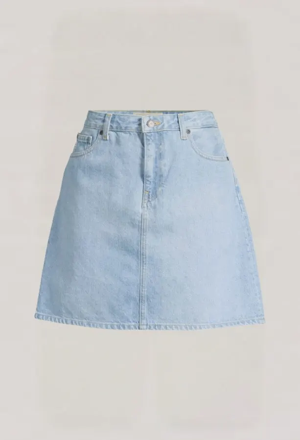 A-Line Mini Denim Skirt
