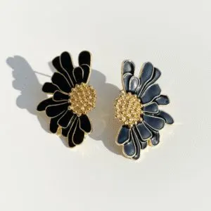 Midnight Bloom Statement Earrings