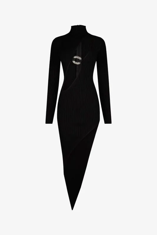 Selene Roll-Neck Knit Dress