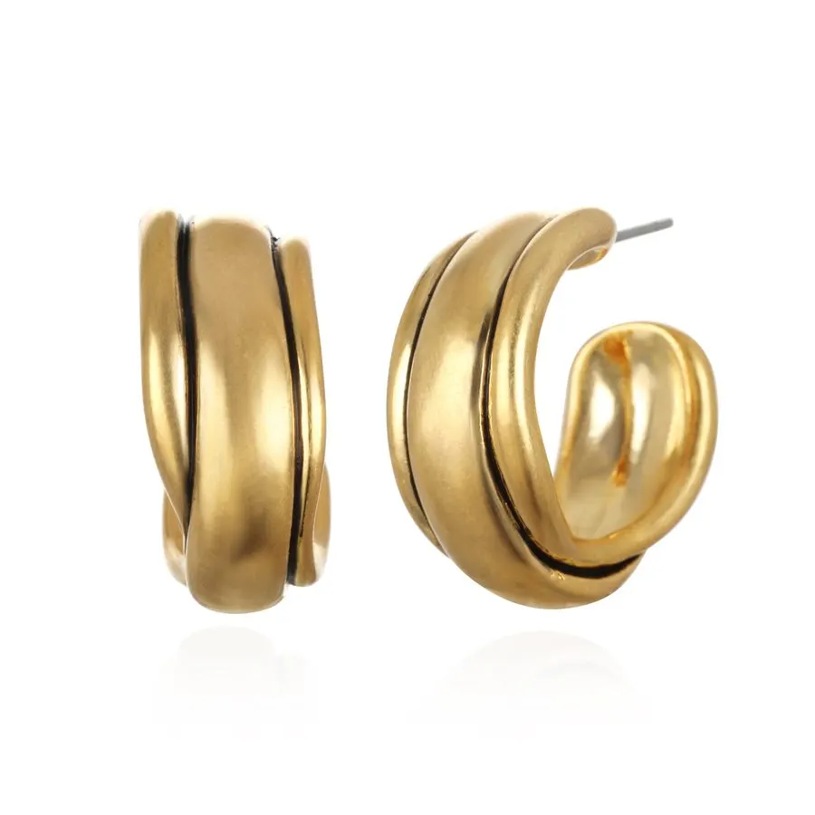 Sculpted Chunky Hoops