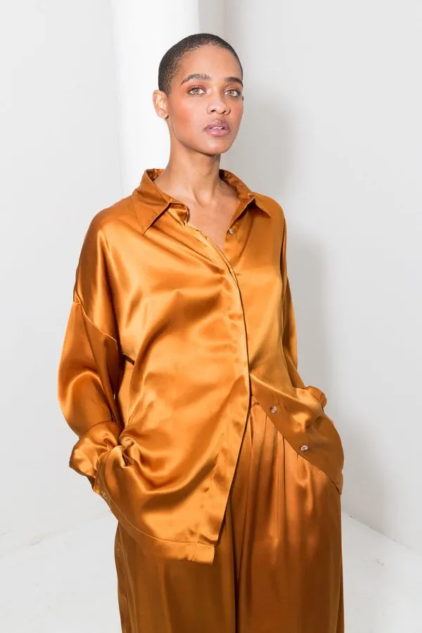 Amber Silk Shirt