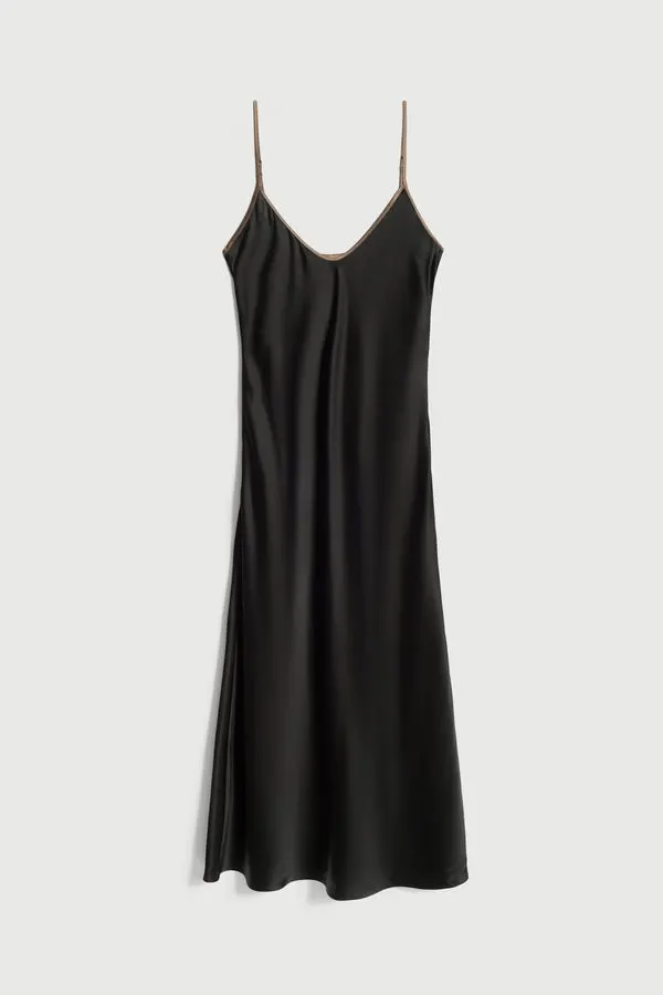 Oyster Silk Bias Slip