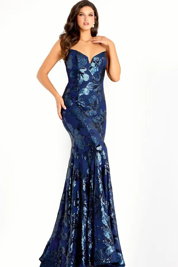 Midnight Sequin Mermaid Gown