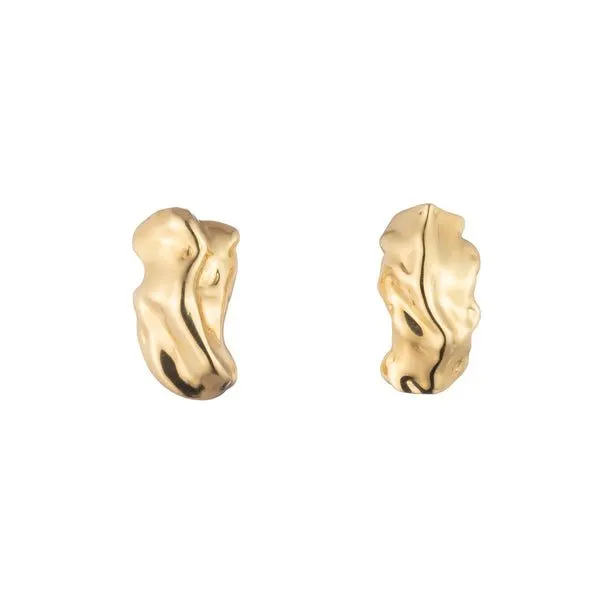 Molten Gold Sculptural Earrings