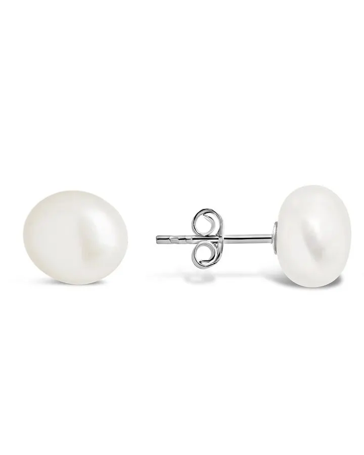 Baroque Pearl Stud Earrings