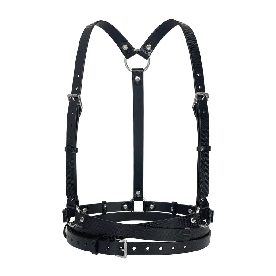 Noir Chain Harness Belt