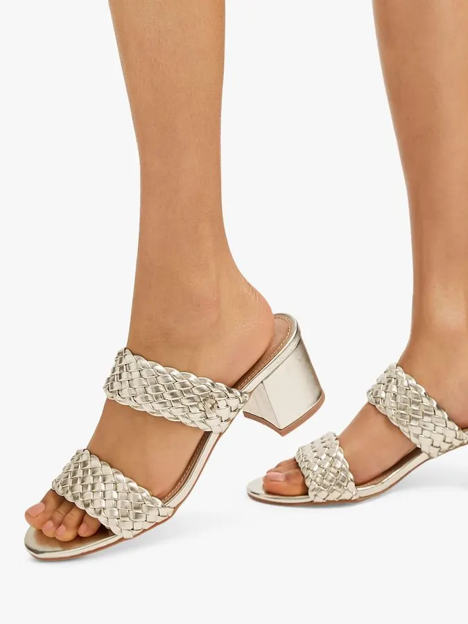 Sable Twist-Front Heel Sandal