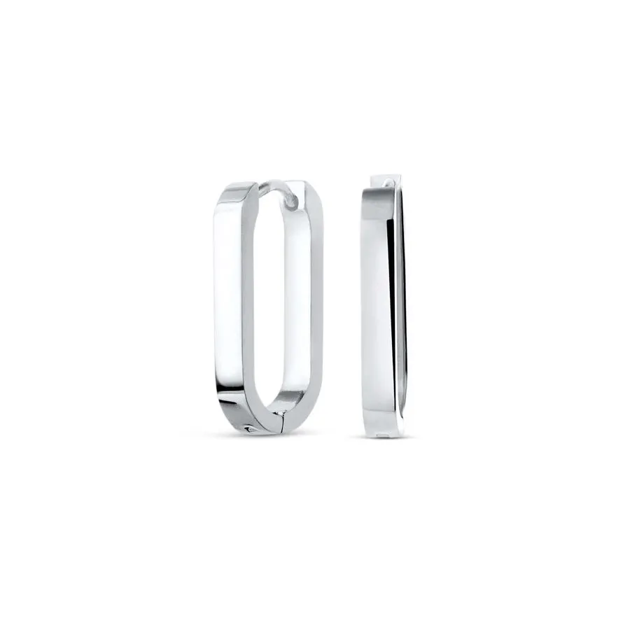 Twilight Silver Hoops