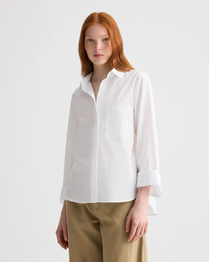 Blanc Boyfriend Shirt