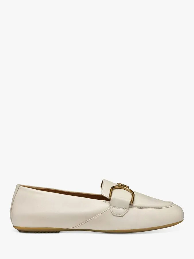 Ivory Leather Loafers