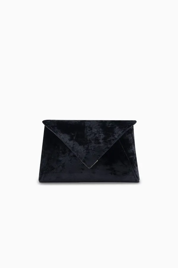 Velvet Noir Pouch Clutch