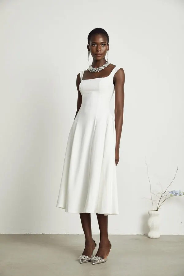 Marael Pleated Midi Dress