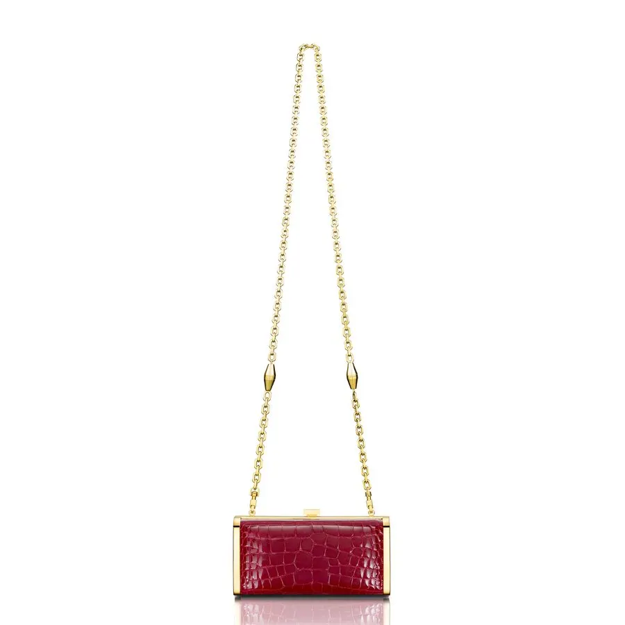 Gilt Chain-Handle Clutch