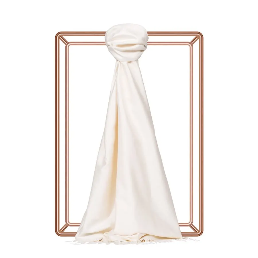 Smoke & Pearl Oblong Silk Wrap