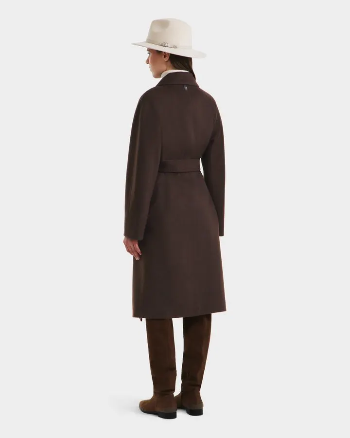 Espresso Double-Breasted Overcoat