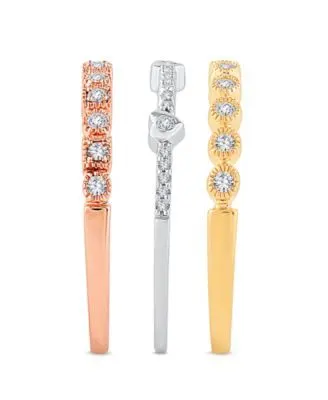 Studded Gold Stack (Set of 3)