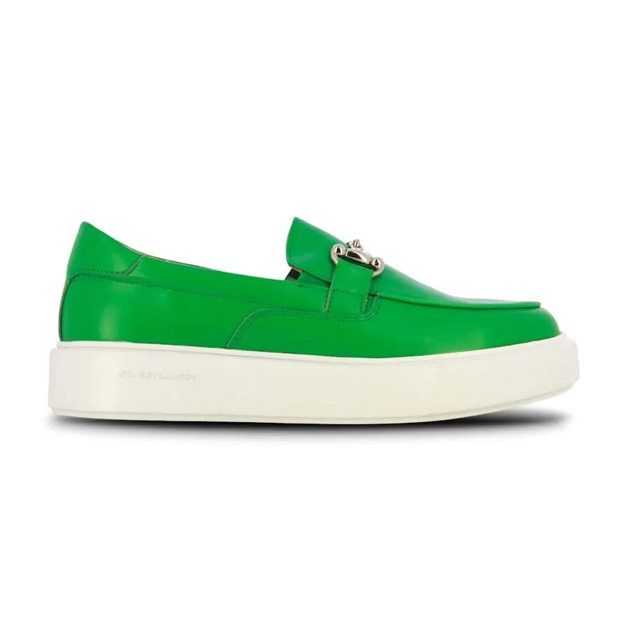 Emerald Buckle Loafers