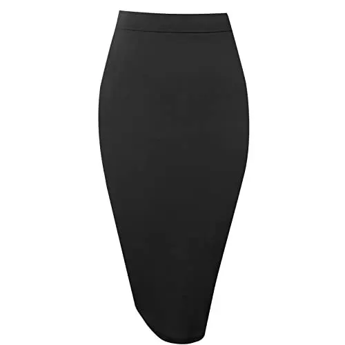Mono Bodycon Pencil Skirt