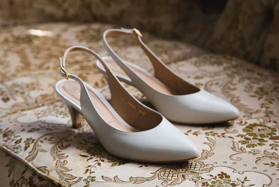 Beige Chess Slingback