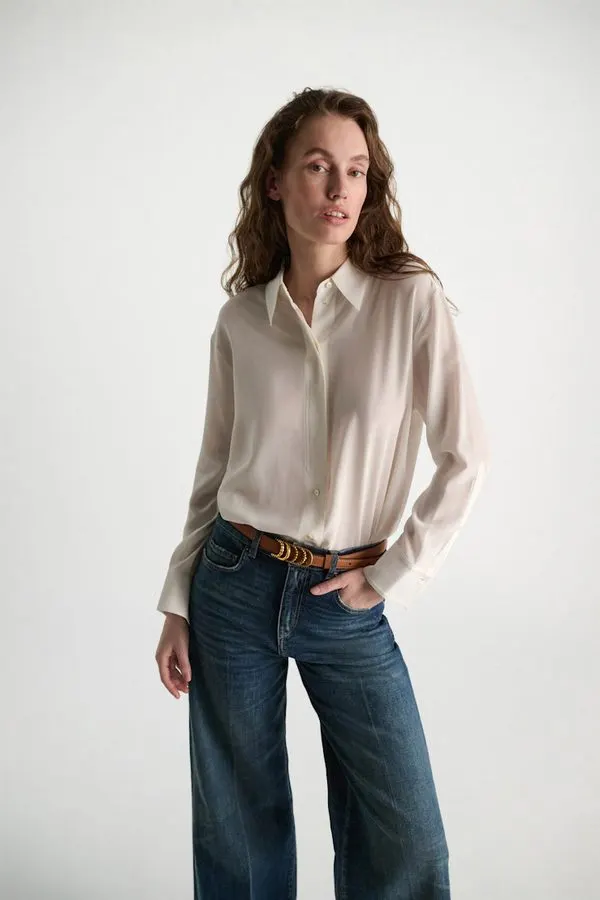 Fluid Silk Blouse
