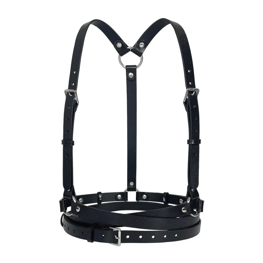 Noir Chain Harness Belt
