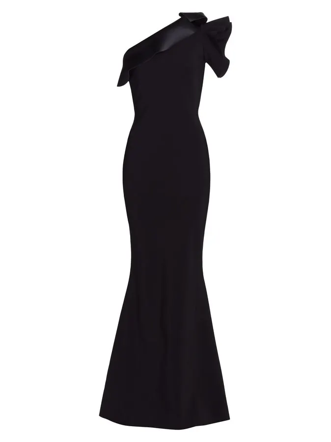 Ink Bardot Trumpet Gown