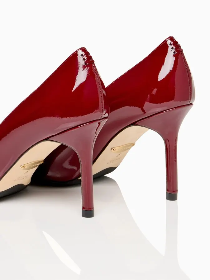 Bordeaux Glossy Pump