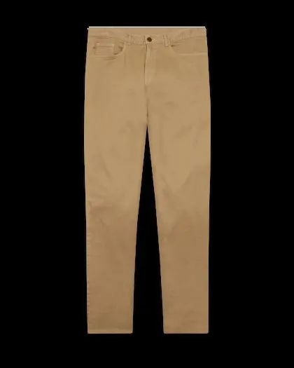 Champagne Satin-Back Trousers