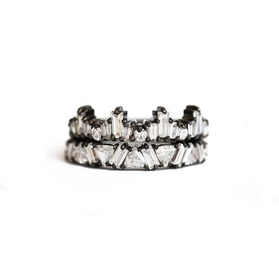 Noir Editorial Ring Stack