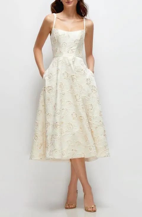 Ivory Noir Cocktail Dress