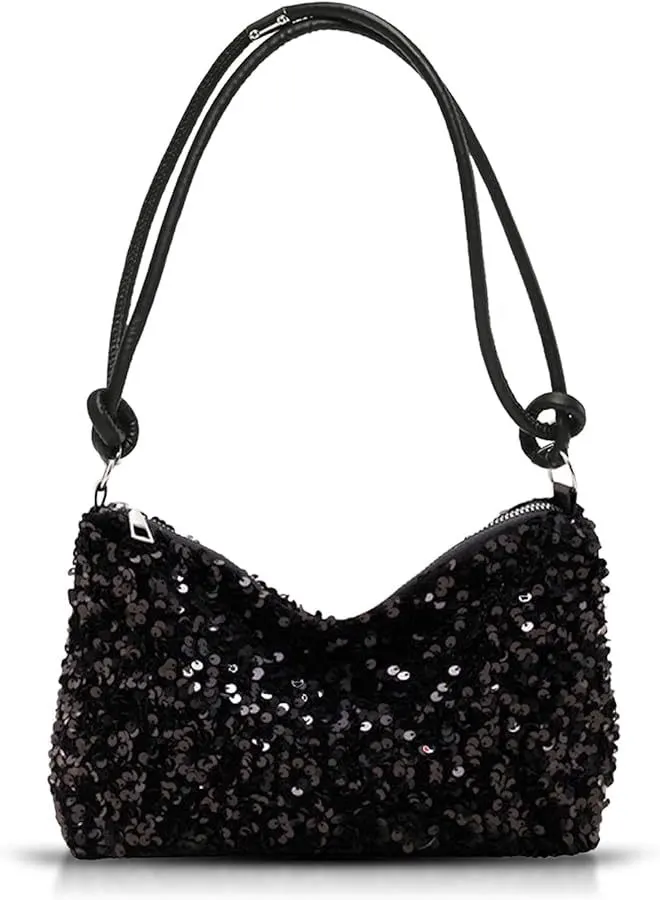 Jet Sequin Evening Bag