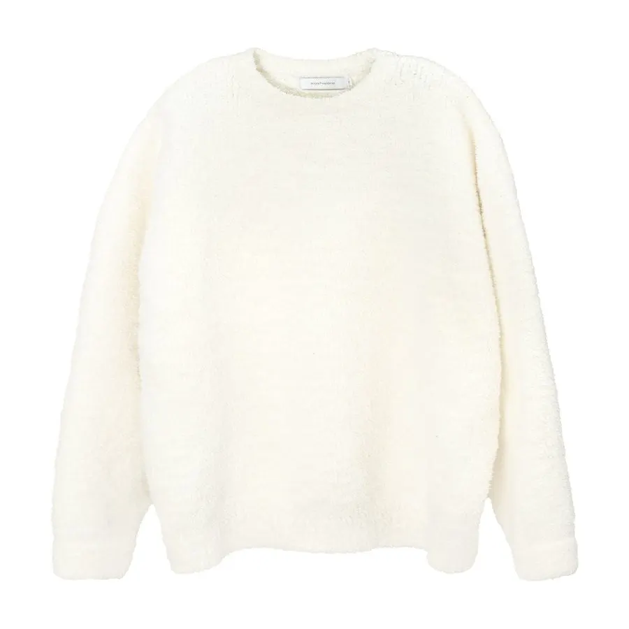 Cloud White Cashmere-Blend Sweater