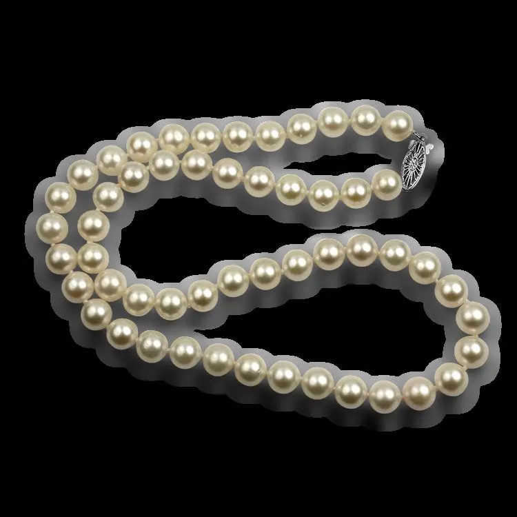 Layered Pearl Strand Necklace