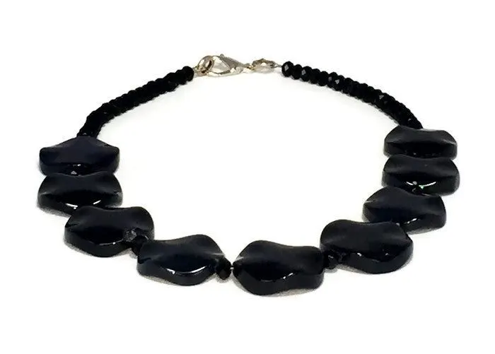 Onyx Statement Collar Necklace