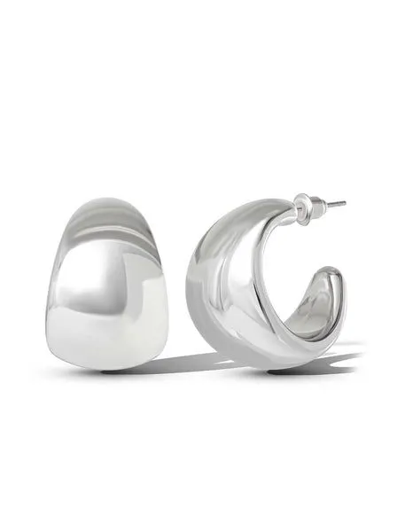 Sculpted Chunky Hoops