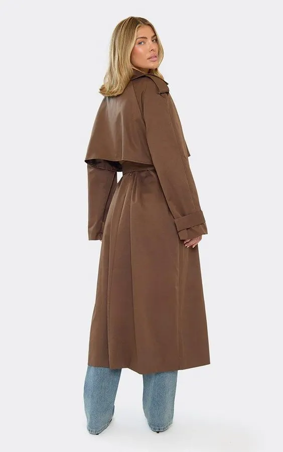 Cocoa Belted Trench