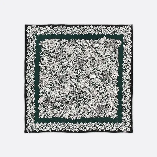 Nocturne Floral Silk Foulard