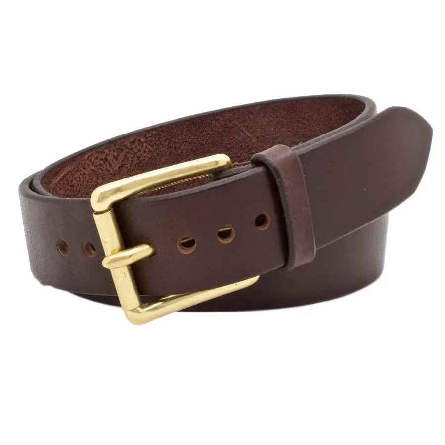 Espresso Vintage Leather Belt