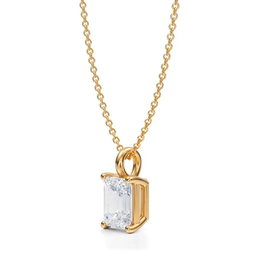 Cassia Emerald-Cut Pendant